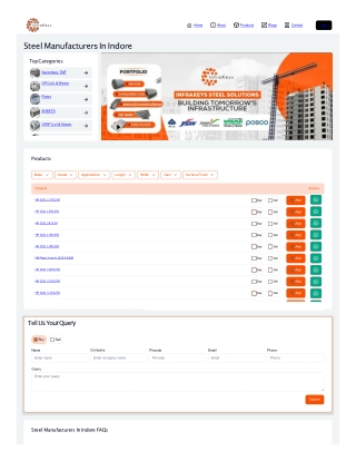 Stainless Steel Suppliers, Manufacturers in Indore
