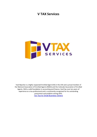 V TAX Services
