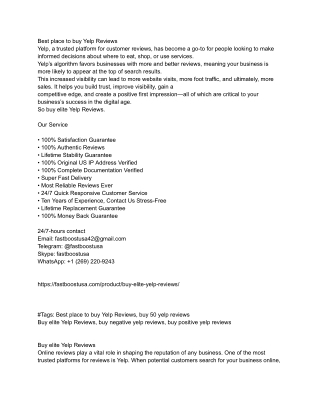 Best place to buy Yelp Reviews