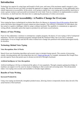 Voice Writing and Accessibility: A Positive Change for Everyone