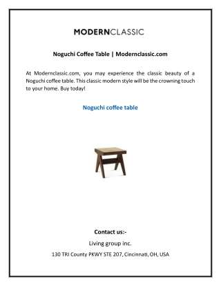 Noguchi Coffee Table Modernclassic