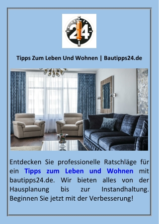 Tipps Zum Leben Und Wohnen  Bautipps24.de
