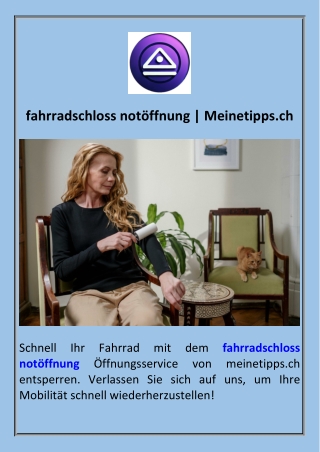 fahrradschloss notöffnung  Meinetipps.ch