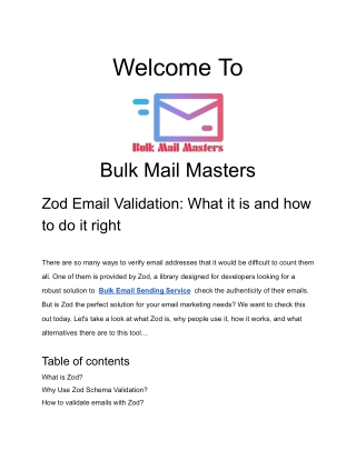 Zod Email Validation What it is and how to do it right