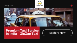 Premium Taxi Service In India – ZipZap Taxi