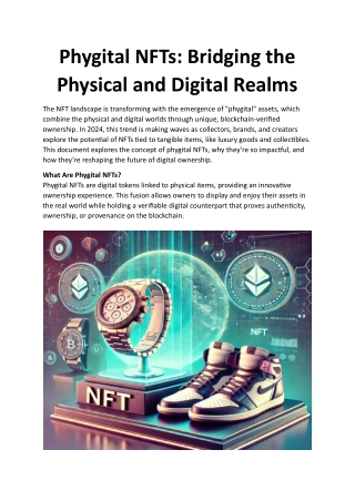 Phygital NFTs: Bridging the Physical and Digital Realms