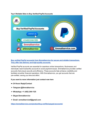 Top 4 Reliable Sites to Buy Verified PayPal Accounts (2)