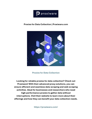 Proxies for Data Collection | Proxiware.com