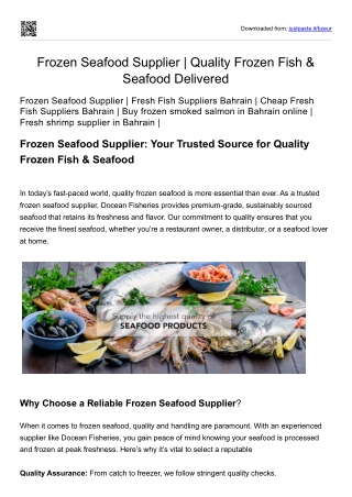 Frozen Seafood pdf