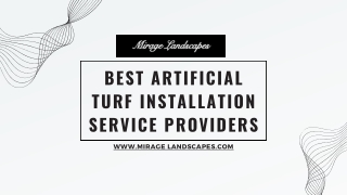 Best Artificial Turf Installation Service Providers