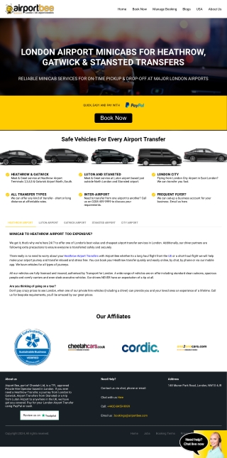 Heathrow Airport Drop Off - Fast & Convenient Transfers  Airport Bee