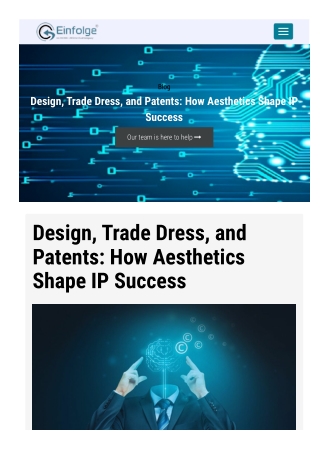 Design, Trade Dress, and Patents How Aesthetics Shape IP Success