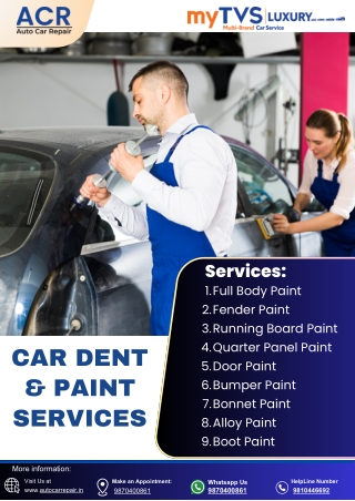 Denting and painting Service eCatalogue