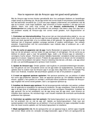 Hoe te repareren dat de Amazon app niet goed wordt geladen