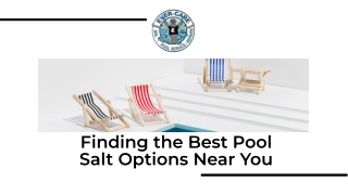 Pool Salt Near ME