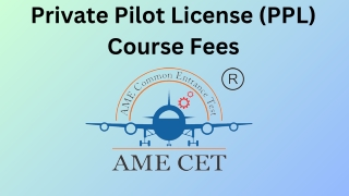 Private Pilot License (PPL) Course Fees. ppl licence cost. ppl licence price.