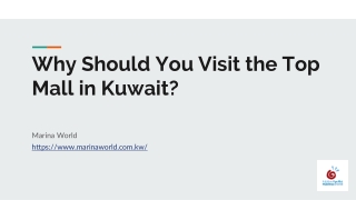 Why Should You Visit the Top Mall in Kuwait?