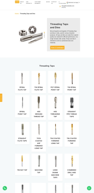 Threading Tap and Dies |DIC Tools India