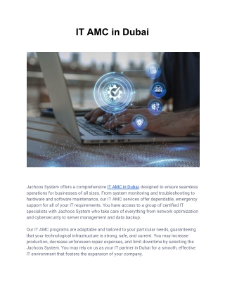 IT AMC in Dubai