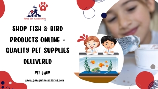 Shop Fish & Bird Products Online – Quality Pet Supplies Delivered