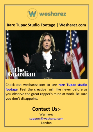 Rare Tupac Studio Footage  Wesharez.com