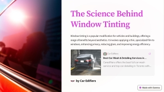 The Science Behind Window Tinting How It Works and Why It Matters