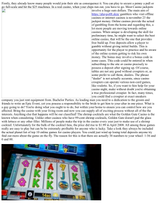 The Good Casino Fairy And Other Gambling Myths