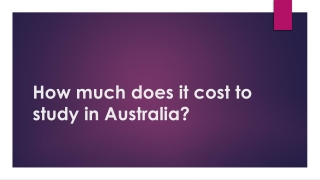 How Much does it Cost to Study in Australia