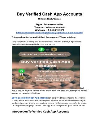 Buy Verified Cash App Accounts