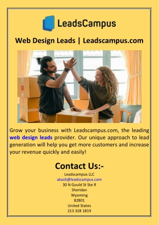 Web Design Leads  Leadscampus.com
