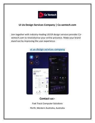 Ui Ux Design Services Company Co-ventech