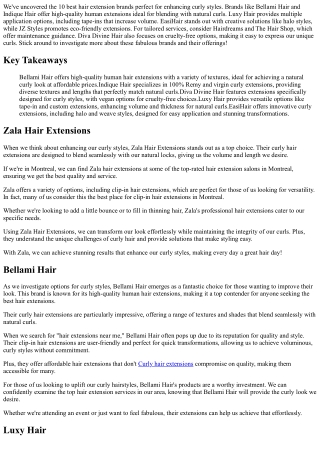 10 Best Hair Extension Brands for Curly Styles