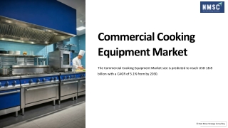 Commercial Cooking Equipment Market: Trends, Growth, and Innovations