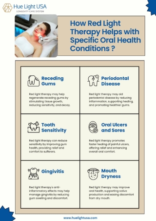 How Red Light Therapy Helps with Specific Oral Health Conditions ?