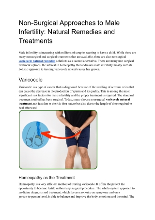 Non-Surgical Approaches to Male Infertility_ Natural Remedies and Treatments