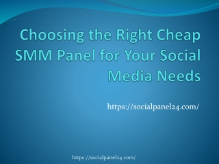 Choosing the Right Cheap SMM Panel for Your Social Media Needs