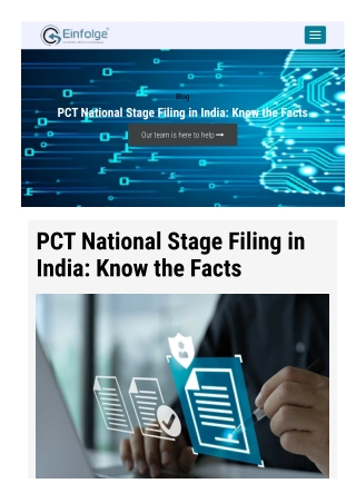 Describe in-depth PCT filing procedure in India
