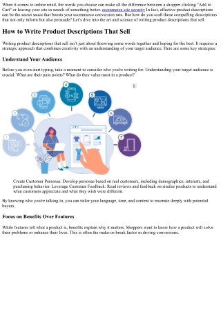 How to Write Product Descriptions That Sell