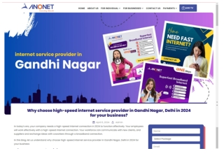 Fast and Reliable Internet Service Provider in Gandhi Nagar