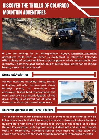 Explore Peaks Adventure Thrills