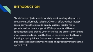 Rental Laptops in Chennai