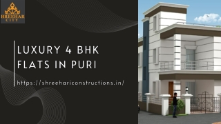 Luxury 4 bhk Flats in Puri