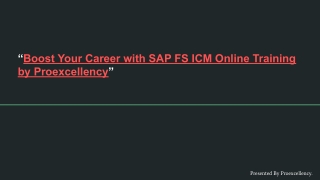 Unlock the Power of Incentive Management with SAP FS ICM Training