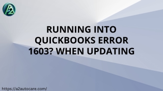 QuickBooks error 1603 when updating