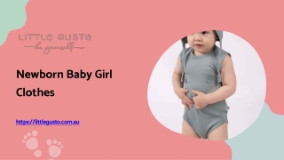 Newborn Baby Girl Clothes - littlegusto.com.au