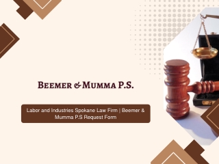 Labor and Industries Spokane Law Firm | Beemer & Mumma P.S Request Form