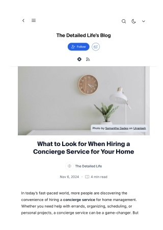 What to Look for When Hiring a Concierge Service for Your Home