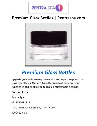 Premium Glass Bottles