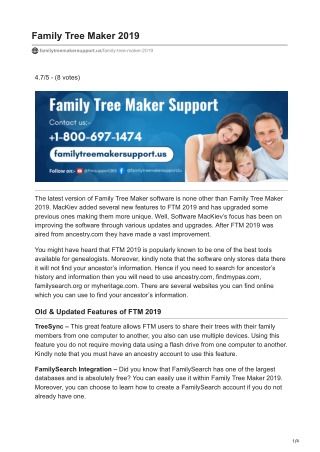 Family Tree Maker 2019