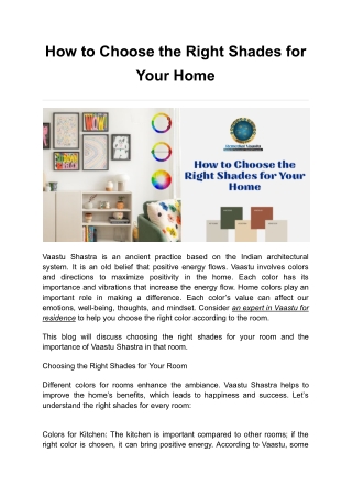 How to Choose the Right Shades for Your Home